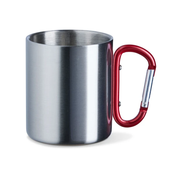  Edelstahltasse mit Karabiner