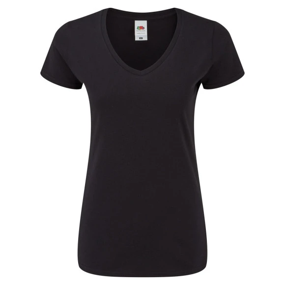 Fruit of the Loom Ladies Iconic 150 V-Neck T - 61-444-0
