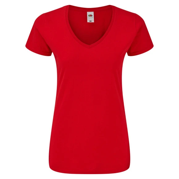 Fruit of the Loom Ladies Iconic 150 V-Neck T - 61-444-0