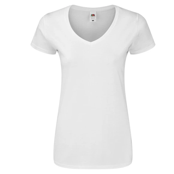 Fruit of the Loom Ladies Iconic 150 V-Neck T - 61-444-0