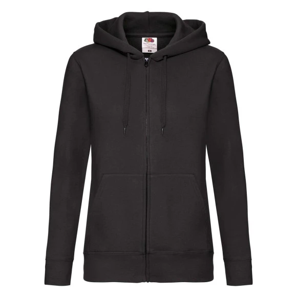 Fruit of the Loom Ladies Premium Hooded Sweat Jacket - 62-118-0