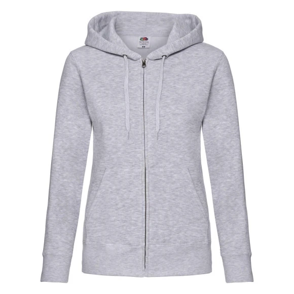Fruit of the Loom Ladies Premium Hooded Sweat Jacket - 62-118-0