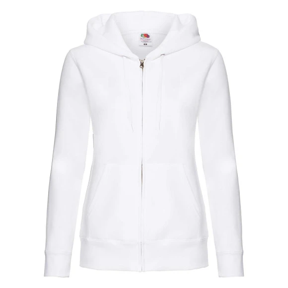 Fruit of the Loom Ladies Premium Hooded Sweat Jacket - 62-118-0