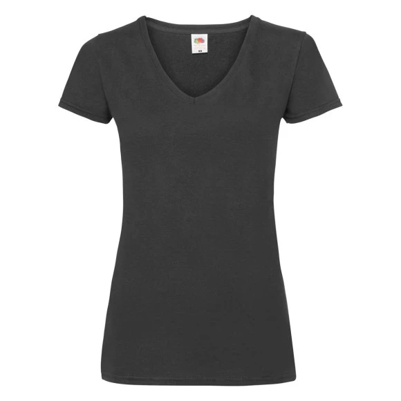 Fruit of the Loom Ladies Valueweight V-Neck T - 61-398-0
