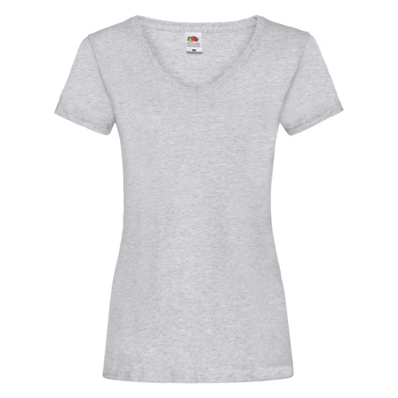 Fruit of the Loom Ladies Valueweight V-Neck T - 61-398-0