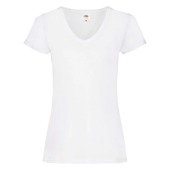 Fruit of the Loom Ladies Valueweight V-Neck T - 61-398-0