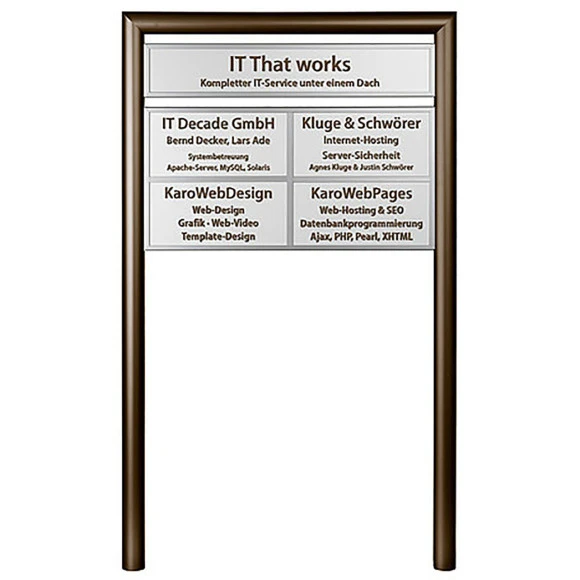 GRONAL® Schildersystem Aluminium
