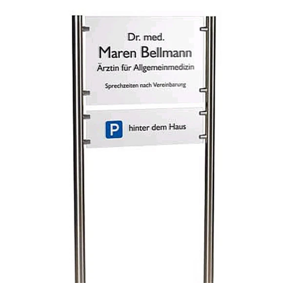 GRONAL® Schildersystem Edelstahl