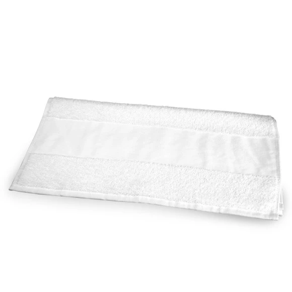  Handtuch aus Baumwolle mit bedruckbarer Bordüre