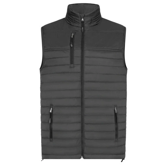 HRM-Textil Mens Hooded Performance Body Warmer - 1301
