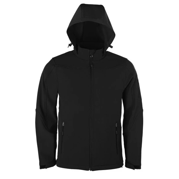 HRM-Textil Mens Hooded Softshell Jacket - 1101