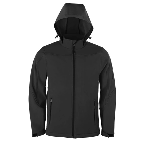 HRM-Textil Mens Hooded Softshell Jacket - 1101