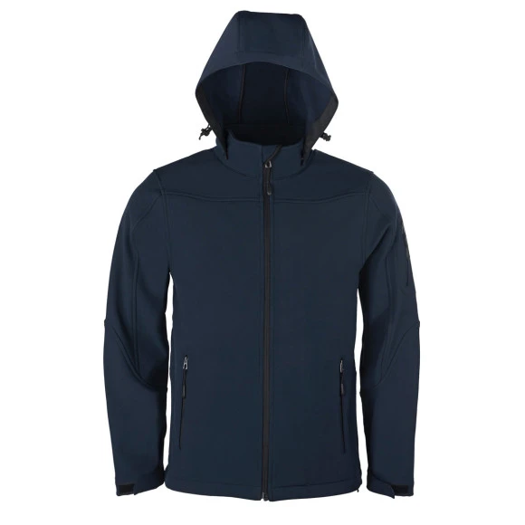 HRM-Textil Mens Hooded Softshell Jacket - 1101