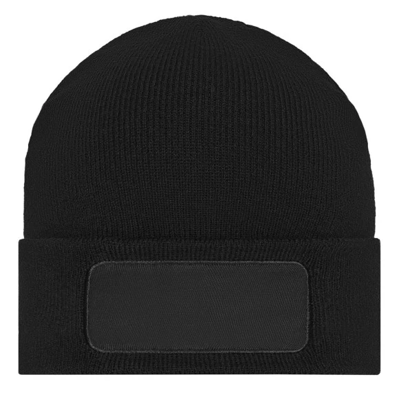 Daiber Knitted Beanie with Patch - MB7403