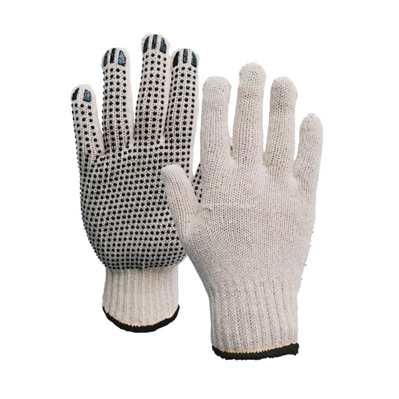 Korntex Grobstrickhandschuh, schwarze Noppen - HSGS