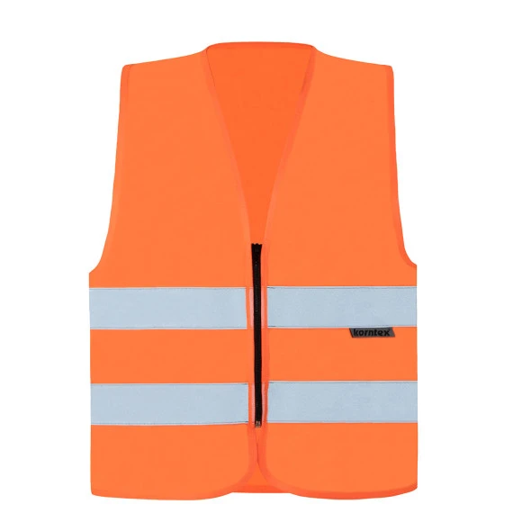 Korntex Warnweste mit Reißverschluss 