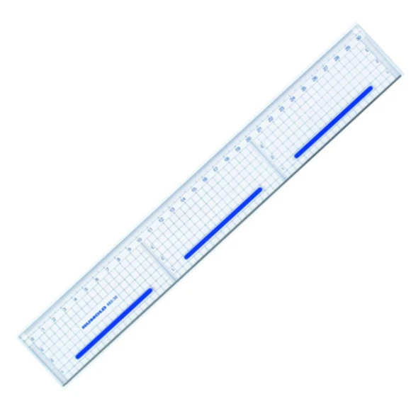 RUMOLD Zeichen-/Schneidelineal Facette