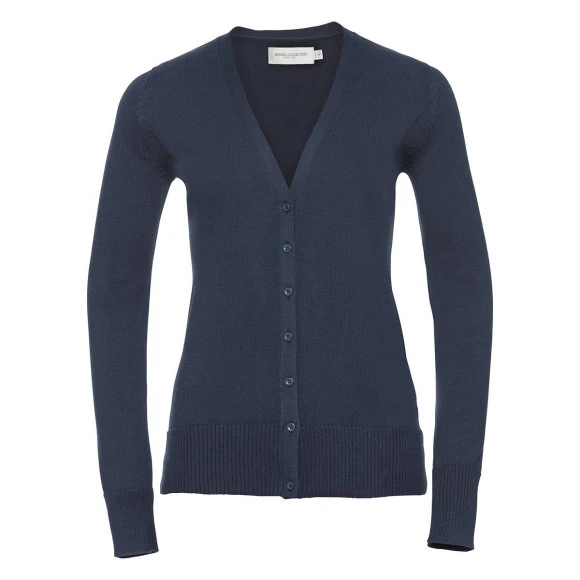 Russell Athletic Ladies V-Neck Knitted Cardigan - R-715F-0