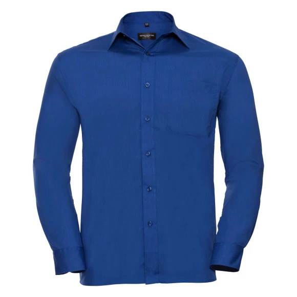 Russell Athletic Men's Long Sleeve Polycotton Poplin Shirt - R-934M-0