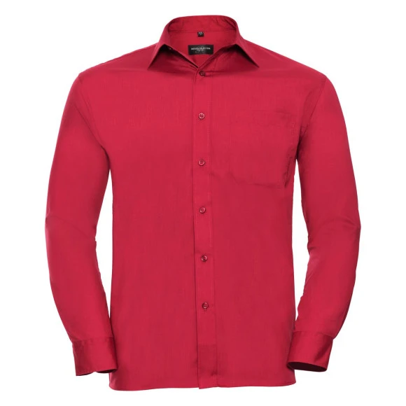 Russell Athletic Men's Long Sleeve Polycotton Poplin Shirt - R-934M-0
