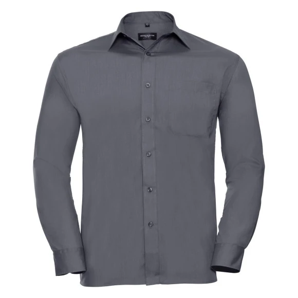 Russell Athletic Men's Long Sleeve Polycotton Poplin Shirt - R-934M-0