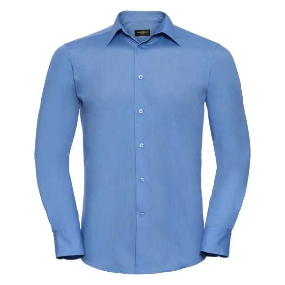 Russell Athletic Men's Long Sleeve Tailored Polycotton Poplin Shirt - R-924M-0