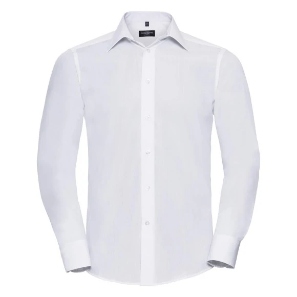 Russell Athletic Men's Long Sleeve Tailored Polycotton Poplin Shirt - R-924M-0
