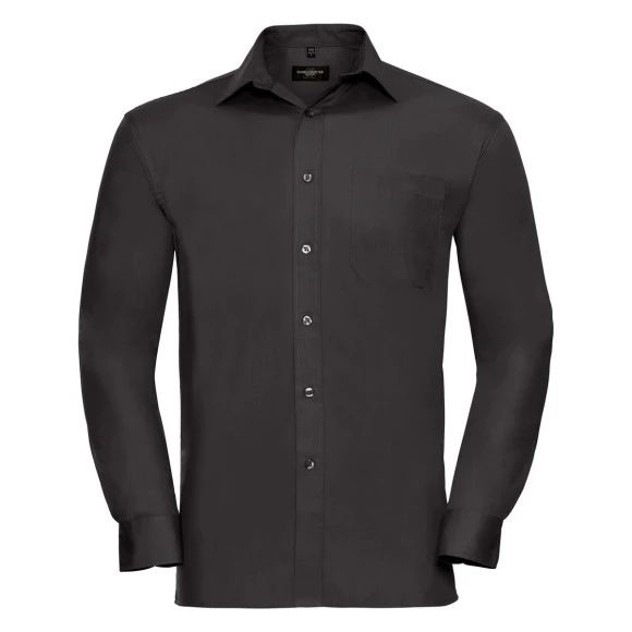 Russell Men's Long Sleeve Polycotton Poplin Shirt - R-936M-0