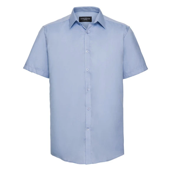 Russell Men's Short Sleeve Tailored Herringbone Shirt - R-963M-0