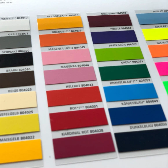 Schulze Farbmusterkarten SCHULZE