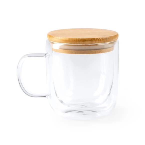 Produktbild Stamina Glastasse INDAL mit Bambusdeckel