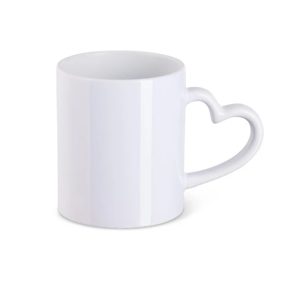  Sublitasse weiß mit Herzhenkel