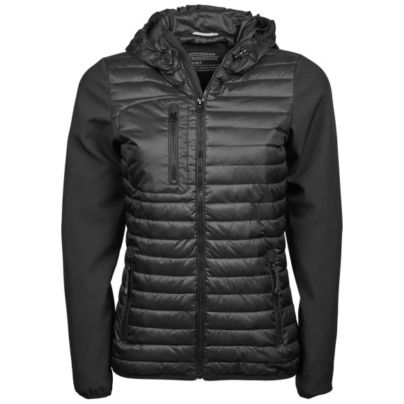 Tee Jays Women's Hooded Crossover Jacket - 9629