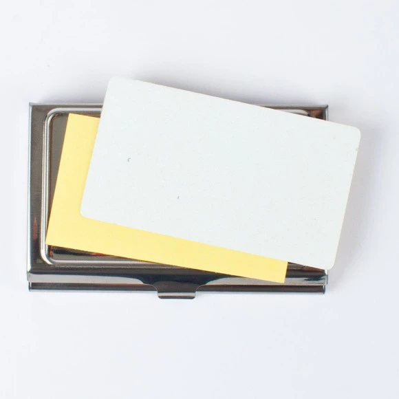  Visitenkarten-Box aus Edelstahl