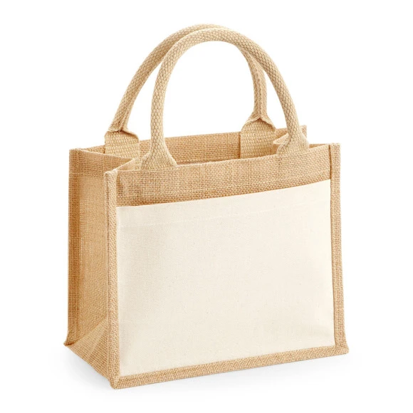 Westford Mill Cotton Pocket Jute Gift Bag - W425