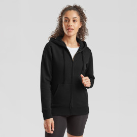 Fruit of the Loom Ladies Premium Hooded Sweat Jacket - 62-118-0 
