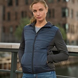 Tee Jays Women's Hybrid-Stretch Hooded Jacket - 9113 