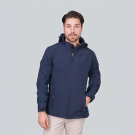 HRM-Textil Mens Hooded Softshell Jacket - 1101 