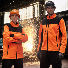 James & Nicholson Signal-Workwear Softshell-Jacket - JN1856