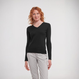Russell Athletic Ladies V-Neck Knitted Pullover - R-710F-0 