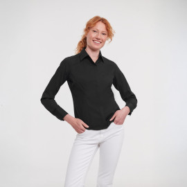 Russell Athletic Ladies Long Sleeve Tailored Polycotton Poplin Shirt - R-924F-0 