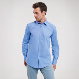 Russell Athletic Men's Long Sleeve Tailored Polycotton Poplin Shirt - R-924M-0 