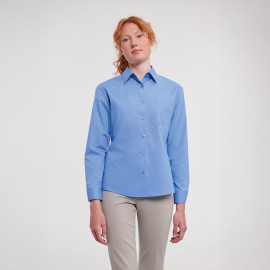 Russell Athletic Ladies Long Sleeve Polycotton Poplin Shirt - R-934F-0 