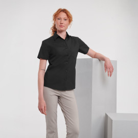 Russell Athletic Ladies Short Sleeve Polycotton Poplin Shirt - R-935F-0 
