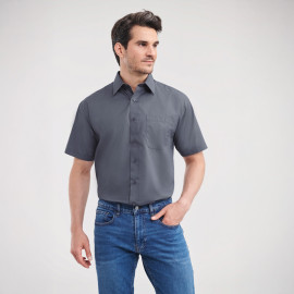 Russell Athletic Men's Short Sleeve Polycotton Poplin Shirt - R-935M-0