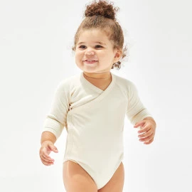 babybugz Baby Long Sleeve Kimono Bodysuit - BZ60