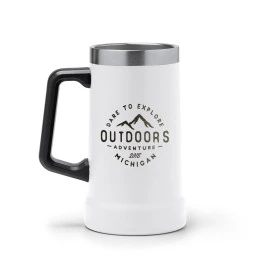  Bierkrug aus Edelstahl 