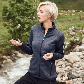 Daiber Ladies' Knitted Fleece Jacket - JN761 