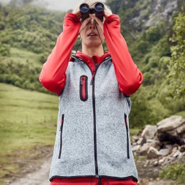 Daiber Ladie's Knitted Fleece Vest - JN773 