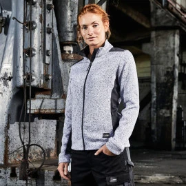 Daiber Ladies' Knitted Workwear Fleece Jacket - JN861 